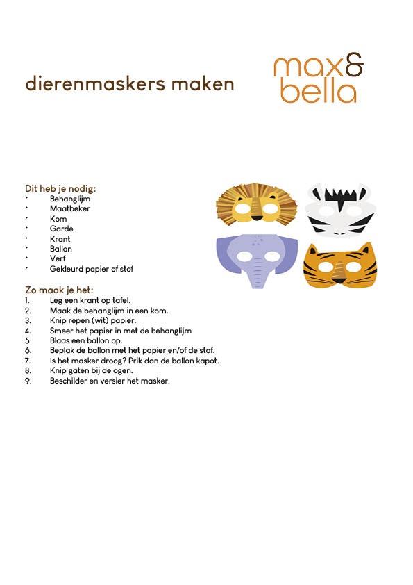 dierenmaskers