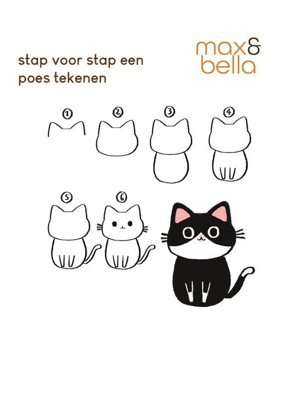 poes tekenen